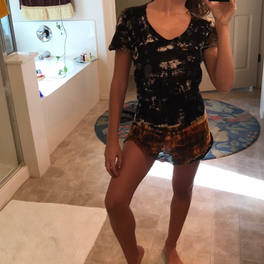 Brazilian designer one of a kind tie dyed shirt